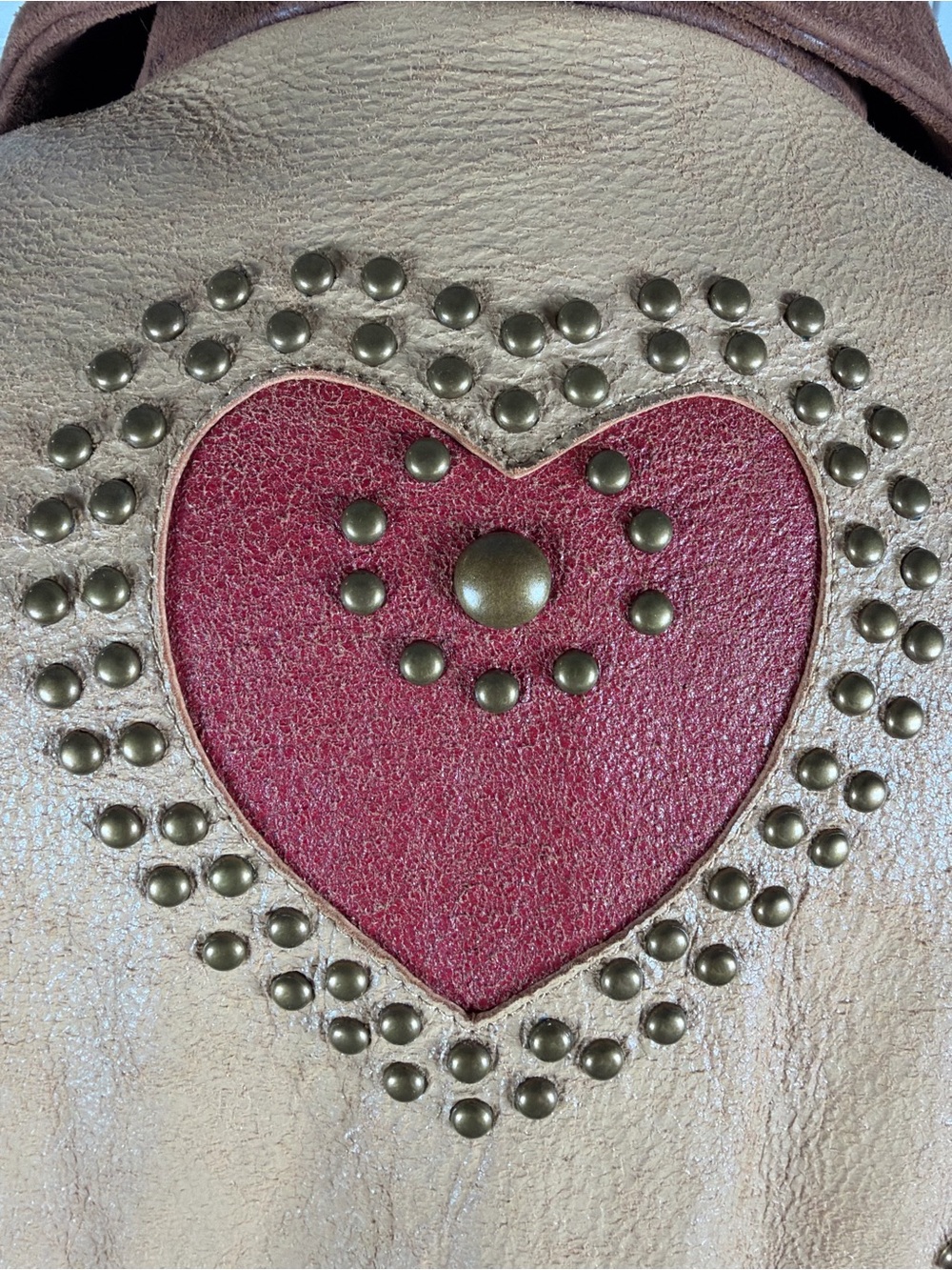 Vintage Scully Leather Fringe Jacket Heart Studded Western Cowgirl Boho M - Picture 9 of 16